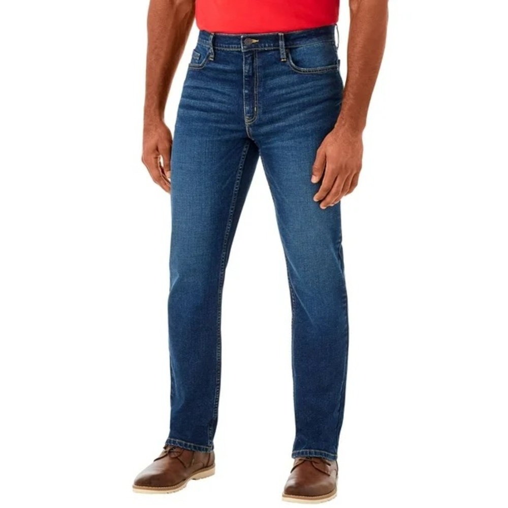 NWT Member's Mark Men's Straight Fit Premium Stretch Denim Jeans Size 34 x 34